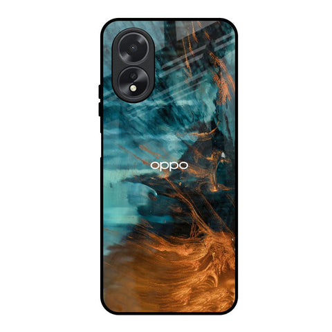Golden Splash Glossy Case for Oppo A18