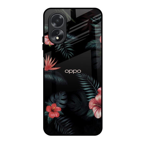 Tropical Art Flower Glossy Case for Oppo A18