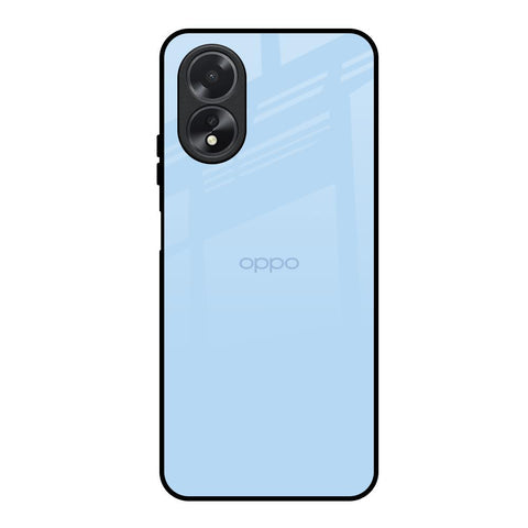 Pastel Sky Blue Glossy Case for Oppo A18