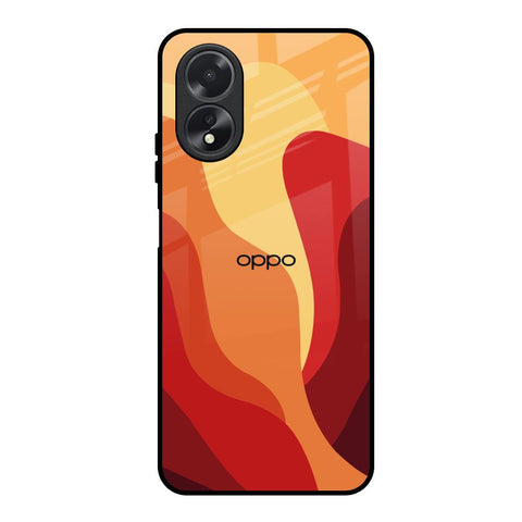 Magma Color Pattern Glossy Case for Oppo A18