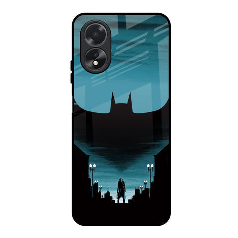 Cyan Bat Glossy Case for Oppo A38