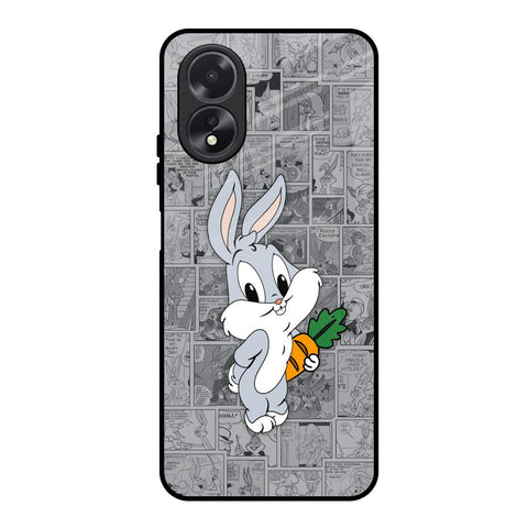 Cute Baby Bunny Glossy Case for Oppo A38