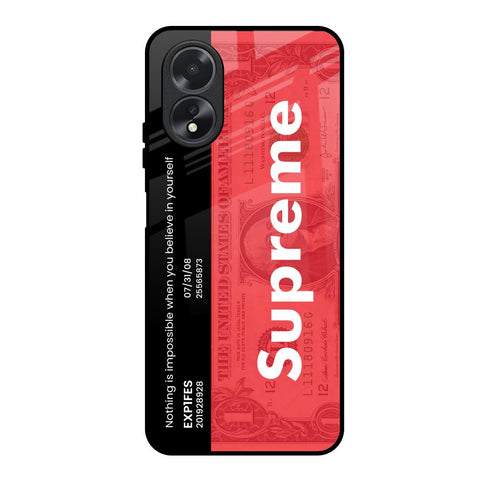 Supreme Ticket Glossy Case for Oppo A38