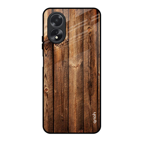 Timber Printed Glossy Case for Oppo A38