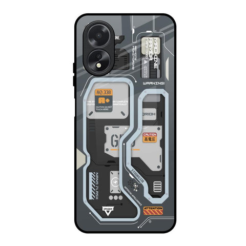 Retro Futuristic Glossy Case for Oppo A38