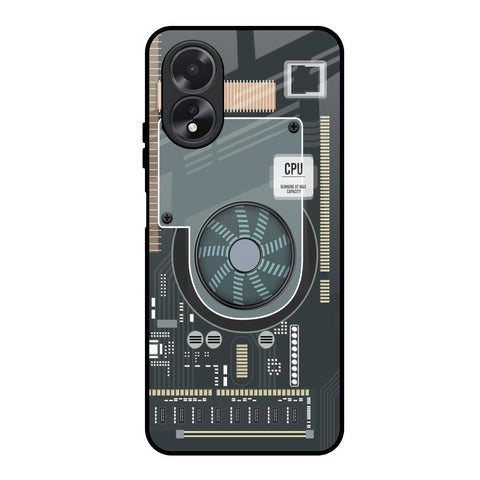 Motherboard Circuit Glossy Case for Oppo A38