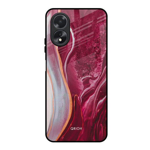Crimson Ruby Glossy Case for Oppo A38