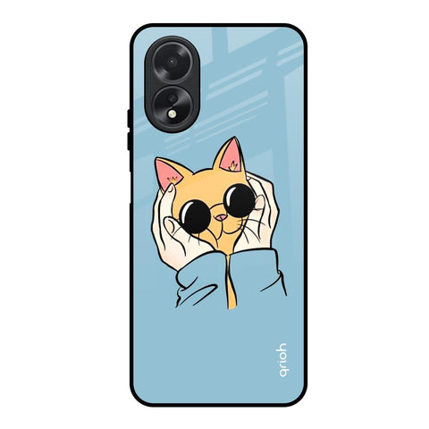 Adorable Cute Kitty Glossy Case For Oppo A38