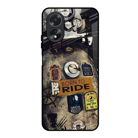 Ride Mode On Glossy Case for Oppo A38