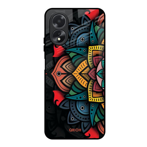 Retro Gorgeous Flower Glossy Case for Oppo A38