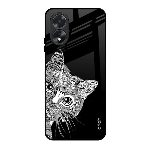 Kitten Mandala Glossy Case for Oppo A38