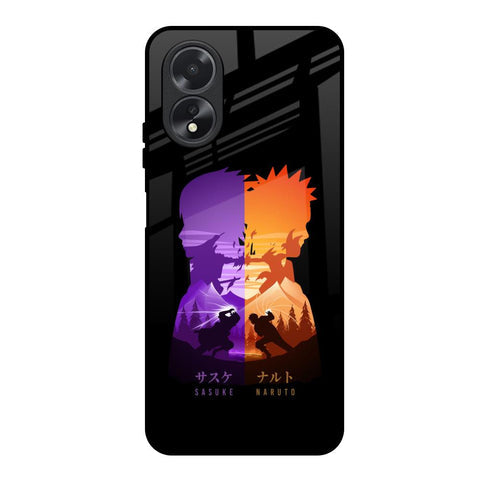 Minimalist Anime Glossy Case for Oppo A38