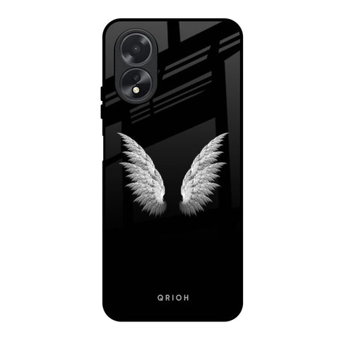White Angel Wings Glossy Case for Oppo A38