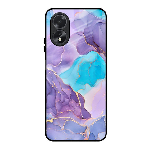 Alcohol ink Marble Glossy Case for Oppo A38