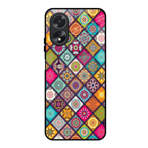 Multicolor Mandala Glossy Case for Oppo A38