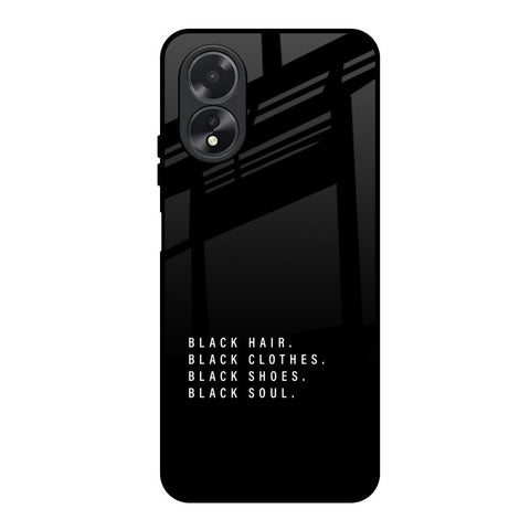 Black Soul Glossy Case for Oppo A38