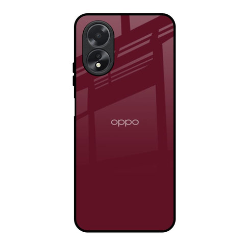 Classic Burgundy Glossy Case for Oppo A38