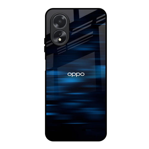 Blue Rough Abstract Glossy Case for Oppo A38