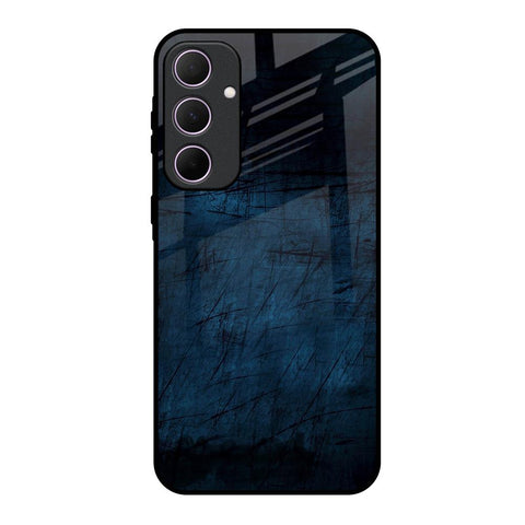 Dark Blue Grunge Glossy Case for Samsung Galaxy A35 5G
