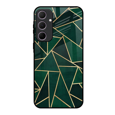 Abstract Green Glossy Case For Samsung Galaxy A35 5G
