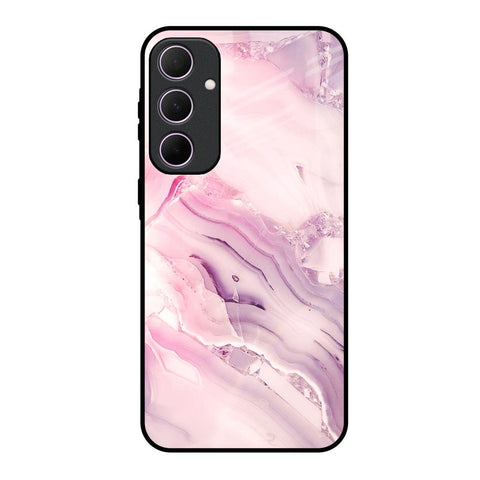 Diamond Pink Gradient Glossy Case For Samsung Galaxy A35 5G