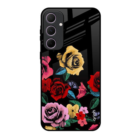 Floral Decorative Glossy Case For Samsung Galaxy A35 5G