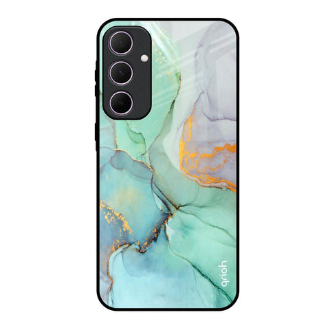 Green Marble Glossy Case for Samsung Galaxy A35 5G