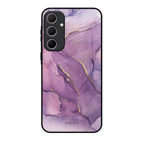 Purple Gold Marble Glossy Case for Samsung Galaxy A35 5G