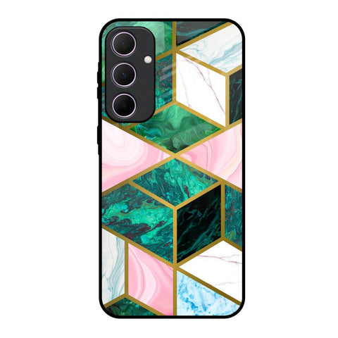 Seamless Green Marble Glossy Case for Samsung Galaxy A35 5G