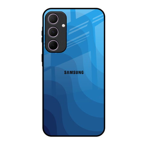 Blue Wave Abstract Glossy Case for Samsung Galaxy A35 5G