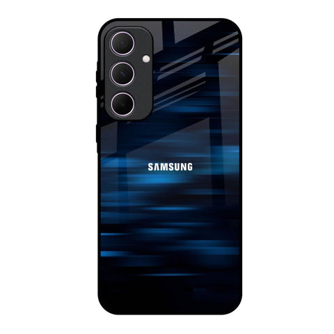 Blue Rough Abstract Glossy Case for Samsung Galaxy A35 5G