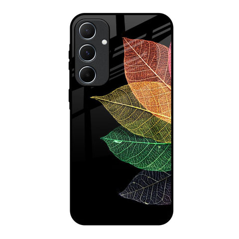Colorful Leaves Glossy Case for Samsung Galaxy A55 5G