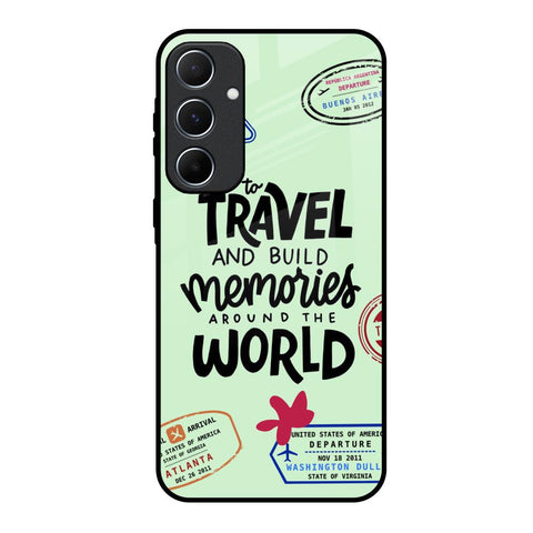 Travel Stamps Glossy Case for Samsung Galaxy A55 5G