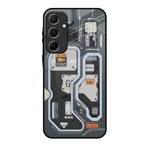 Retro Futuristic Glossy Case for Samsung Galaxy A55 5G