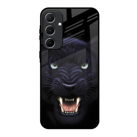 Angry Black Leopard Glossy Case for Samsung Galaxy A55 5G