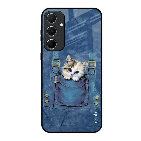 Kitty In Pocket Glossy Case For Samsung Galaxy A55 5G