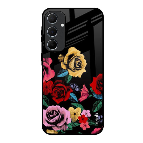 Floral Decorative Glossy Case For Samsung Galaxy A55 5G