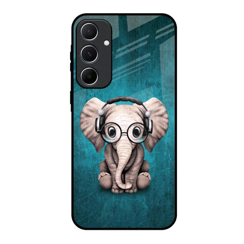 Adorable Baby Elephant Glossy Case For Samsung Galaxy A55 5G