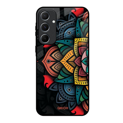 Retro Gorgeous Flower Glossy Case for Samsung Galaxy A55 5G