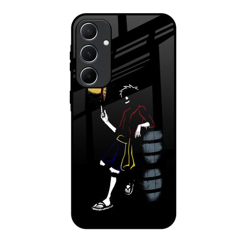 Luffy Line Art Glossy Case for Samsung Galaxy A55 5G