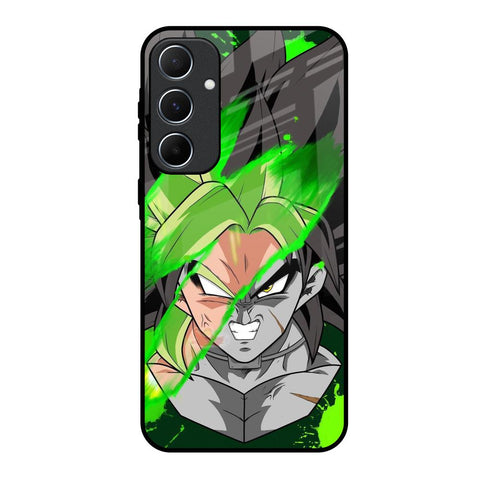 Anime Green Splash Glossy Case for Samsung Galaxy A55 5G