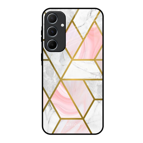 Geometrical Marble Glossy Case for Samsung Galaxy A55 5G