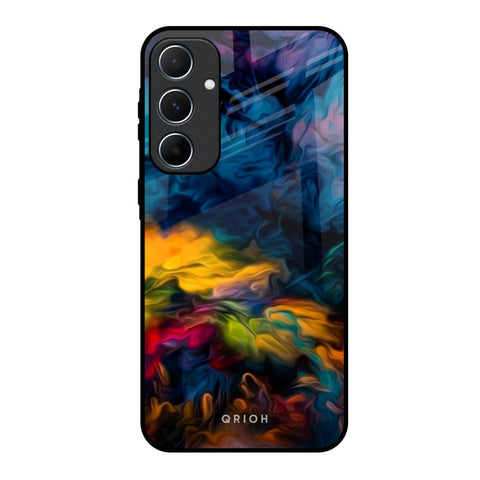 Multicolor Oil Painting Glossy Case for Samsung Galaxy A55 5G