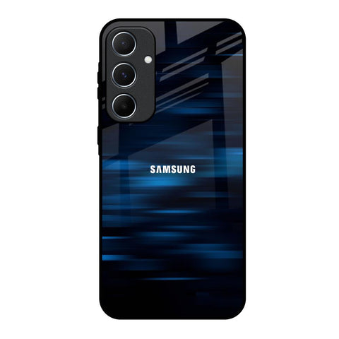 Blue Rough Abstract Glossy Case for Samsung Galaxy A55 5G