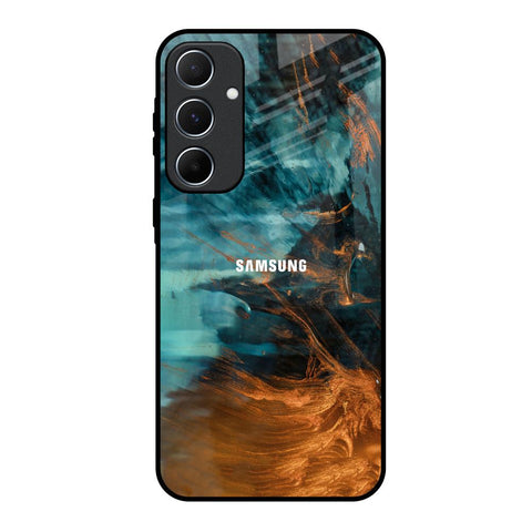 Golden Splash Glossy Case for Samsung Galaxy A55 5G