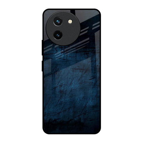 Dark Blue Grunge Glossy Case for Vivo T3X 5G