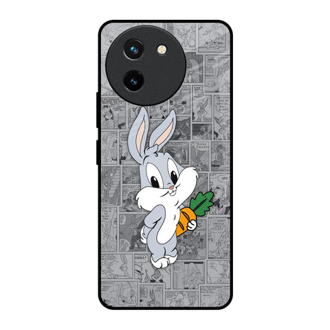 Cute Baby Bunny Glossy Case for Vivo T3X 5G