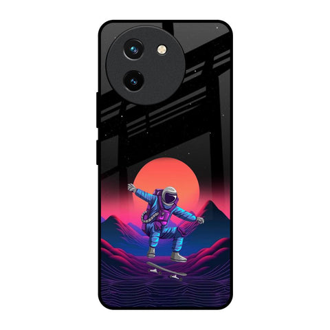 Retro Astronaut Glossy Case for Vivo T3X 5G