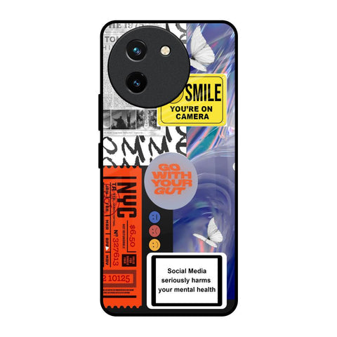 Smile for Camera Glossy Case for Vivo T3X 5G