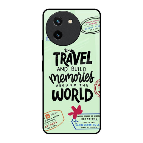 Travel Stamps Glossy Case for Vivo T3X 5G